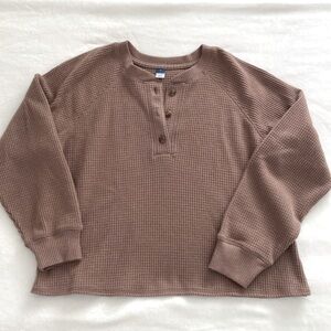 Old Navy Mauve Large Long Sleeve Top